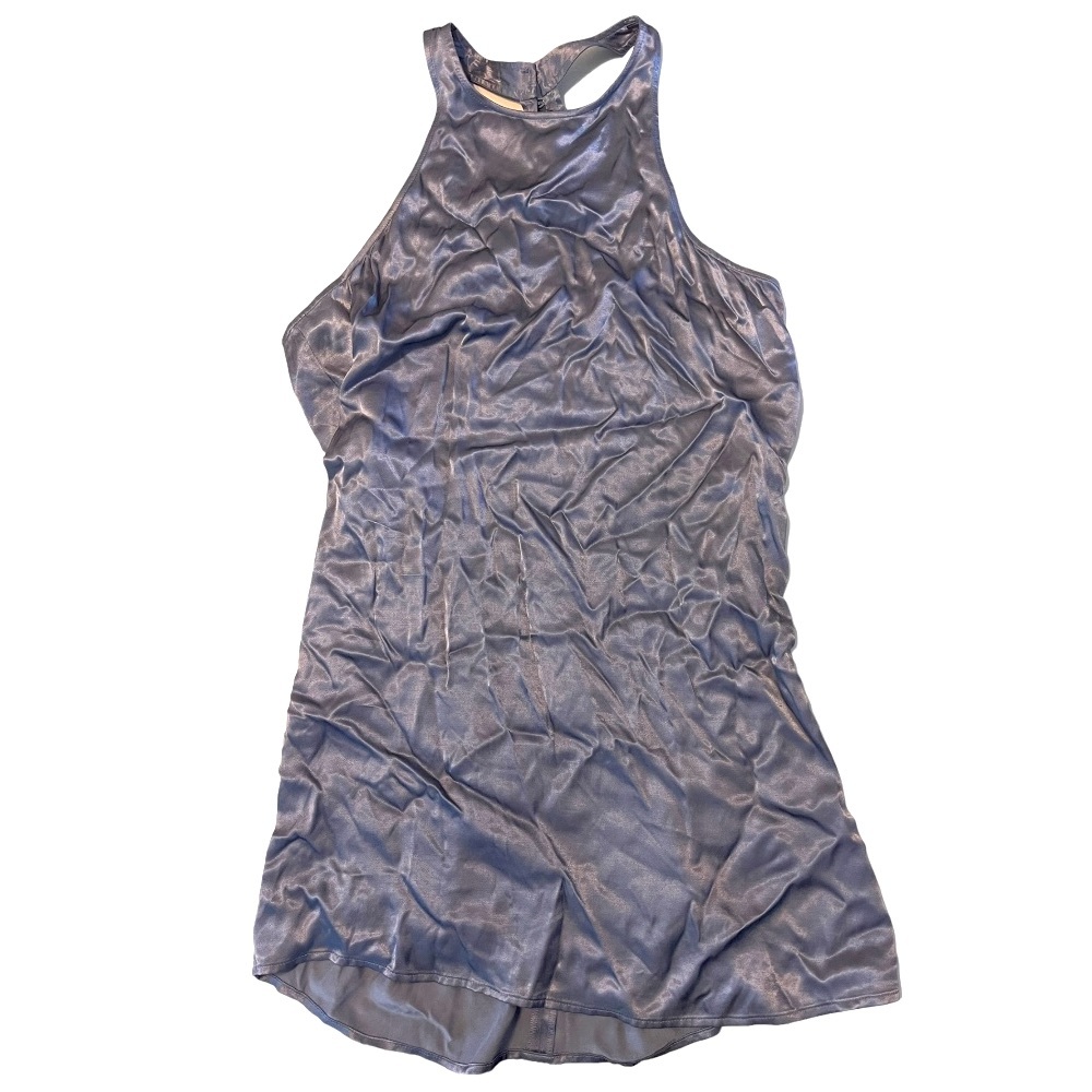 Leith‎ Blue Purple Shiny Mini Dress